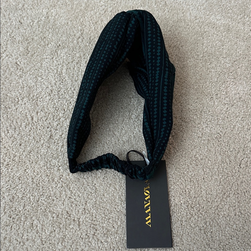 Manaola Green & Black Tulle Headband - Brand New - Picture 3 of 3